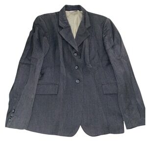 Grand Prix Hunt Show Coat Women's Gray 100% Wool 14R Medium Equestrian